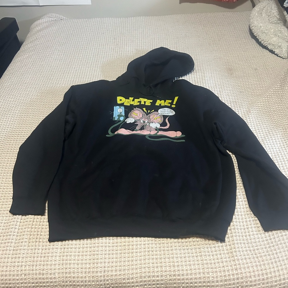 Black Graphic Hoodie